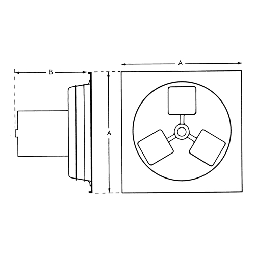 Exhaust Fan 12" 1SP Panel Series Par Equipment