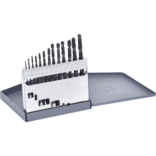 Jeu de forets courts Hyper, 13 morceaux, Acier rapide Par Equipment