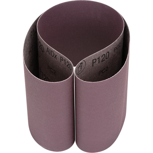 Courroie en textile 241D, 6" la x 48" lo, Oxyde d'aluminium, Grain P120 Par Equipment