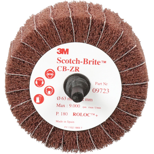 Disque combin&eacute; Scotch-Brite, 2-1/2" dia., Grain 180, Oxyde d'aluminium Par Equipment