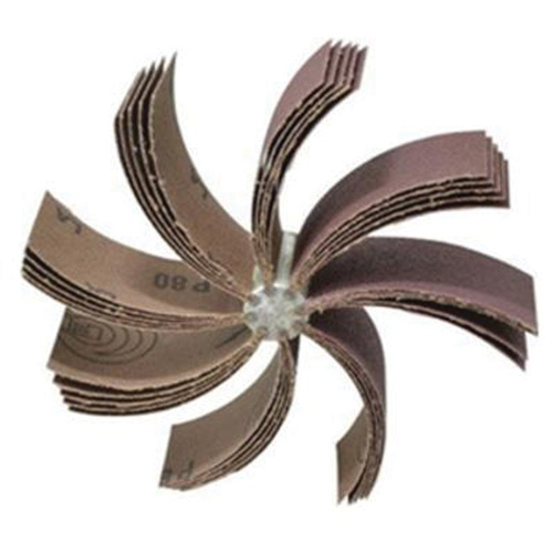 Outil de polissage d'al&eacute;sage &agrave; lamelles ordinaires B-830, Oxyde d'aluminium, Grain 80, 6-3/4" x 1-1/2" x Par Equipment