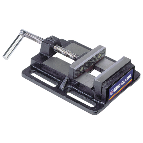 Drill Press Vise, 3" Jaw Width, 0" Throat Depth, Bench Mount Base Par Equipment