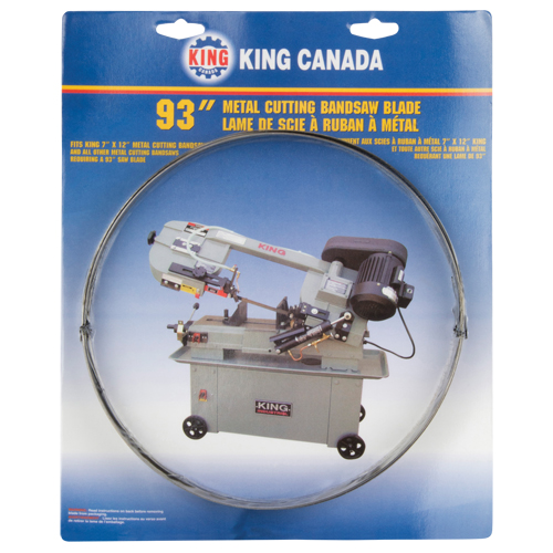 Metal Cutting Bandsaw Blade, Carbon Steel, 93" L x 3/4" W x 0.032" Thick, 18 TPI Par Equipment