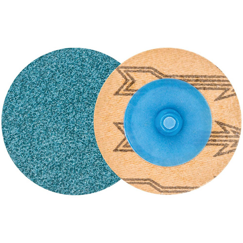 TWIST TOPCUT Sanding Disc, 2" Dia., 60 Grit, Zirconium Par Equipment