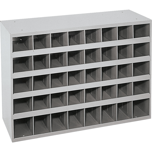 Steel Storage Bin Cabinet, 33-3/4" W x 12" D x 23-7/8" H, Grey Par Equipment