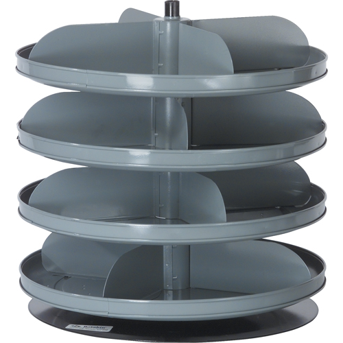 Rotabin&reg; Storage Units, 60 lbs. Capacity per Level, 4 Level, 18-1/2" H x 17" Dia. Par Equipment