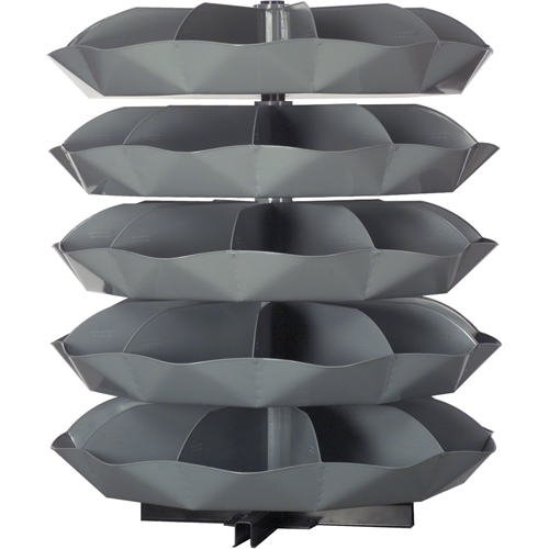 Rotabin&reg; Storage Units, 625 lbs. Capacity per Level, 3 Level, 34" H x 44" Dia. Par Equipment