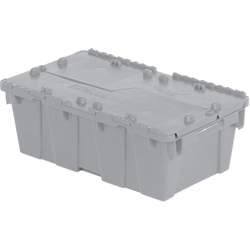 Contenants de distribution Flipak en plastique poly&eacute;thyl&egrave;ne (PE), 19,7" x 11,8" x 7,3", Gris Par Equipment