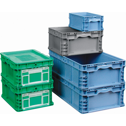 StakPak Plus 4845 System Containers, 15" W x 12" D x 7.5" H, Grey Par Equipment