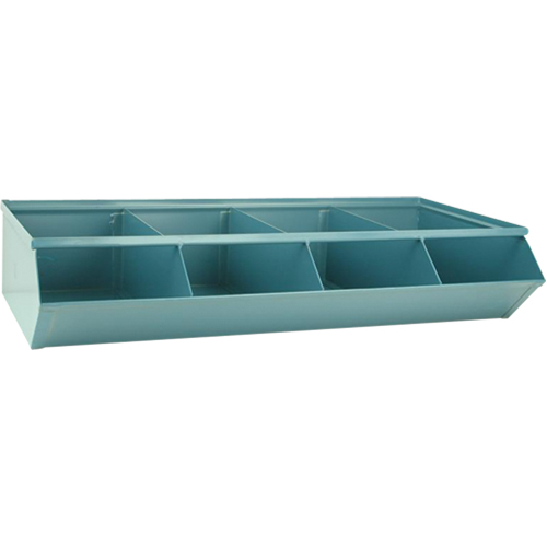 Sectional Bin Units, 100 lbs. Cap., 37" W x 18-3/4" D x 7-1/2" H, Blue Par Equipment