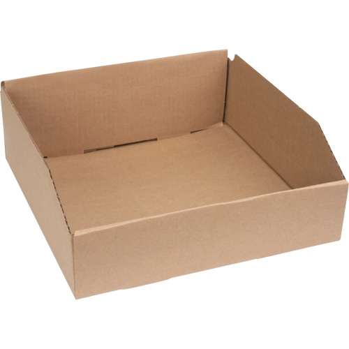 Boîtes en carton-fibre ondul&eacute; - Profondeur 12", 12" la x 12" p x 4-1/2" h, Beige Par Equipment