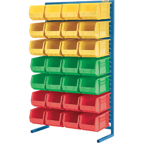 Stationary Bin Racks  -Single-Sided - Rack Only, 36" W x 12" D x 61" H Par Equipment
