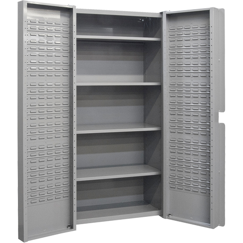 Deep Door Combination Cabinets, 38" W x 24" D x 72" H, Grey Par Equipment