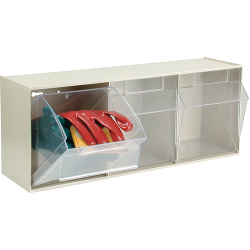 Tip-Out Bins Modular Storage System, 23-5/8" W x 7-3/4" D x 9 1/2" H, 3 Drawers Par Equipment