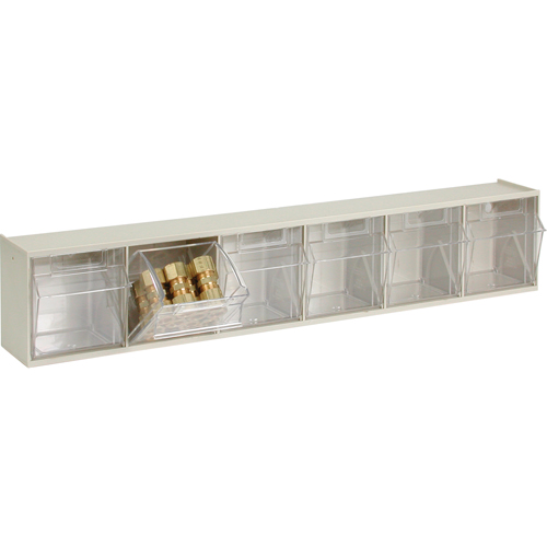 Syst&egrave;me de casiers modulaires Tip-Out, 23-5/8" la x 3-5/8" p x 4-1/2" h, 6 tiroirs Par Equipment