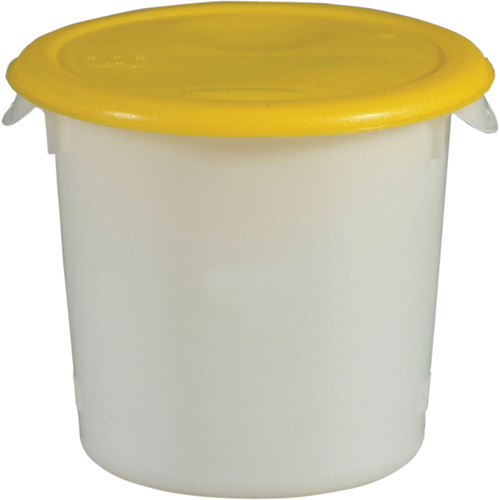 Contenants ronds, 7-4/5" ha x 8-1/2" p, Capacit&eacute; de 3,79 L, Blanc Par Equipment
