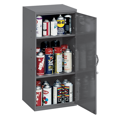 Utility Cabinet, Steel, 2 Shelves, 30" H x 13-3/4" W x 12-3/4" D, Grey Par Equipment