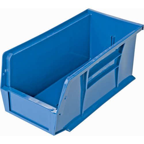 Bacs ultra empilable & suspendable, 5-1/2" la, 5" h x 10-7/8" p, Bleu Par Equipment