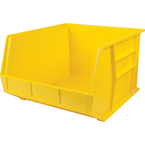 Bacs ultra empilable & suspendable, 16-1/2" la, 11" h x 18" p, Jaune Par Equipment