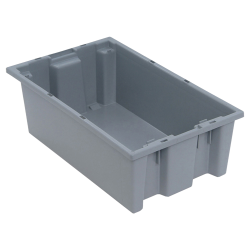 Contenants Stack & Nest, 6" x 18" x 11", Gris Par Equipment
