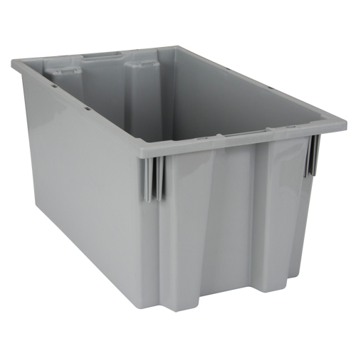 Contenants Stack & Nest, 9" x 18" x 11", Gris Par Equipment