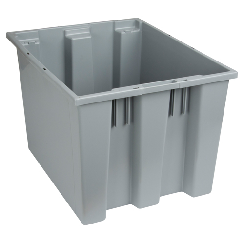 Contenants Stack & Nest, 13" x 19,5" x 15,5", Gris Par Equipment