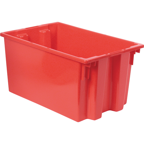 Contenants Stack & Nest, 12" x 23,5" x 15,5", Rouge Par Equipment