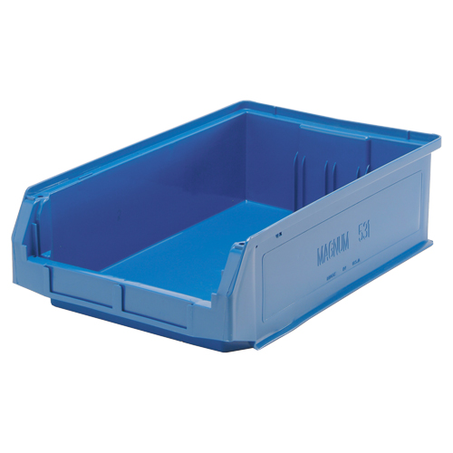 Giant Stacking Containers, 12.375" W x 19.75" D x 5.875" H, Blue Par Equipment