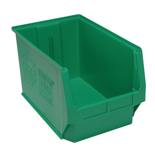 Contenants g&eacute;ants empilables, 12,375" la x 19,75" p x 11,875" h, Vert Par Equipment