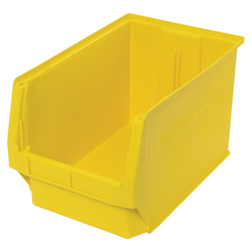 Contenants g&eacute;ants empilables, 12,375" la x 19,75" p x 11,875" h, Jaune Par Equipment