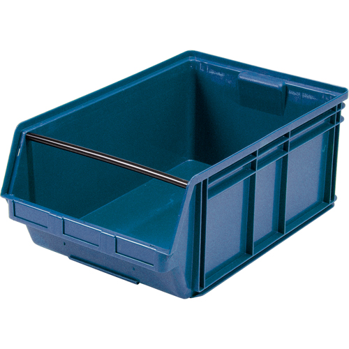 Contenants g&eacute;ants empilables, 18,375" la x 29" p x 11,875" h, Bleu Par Equipment