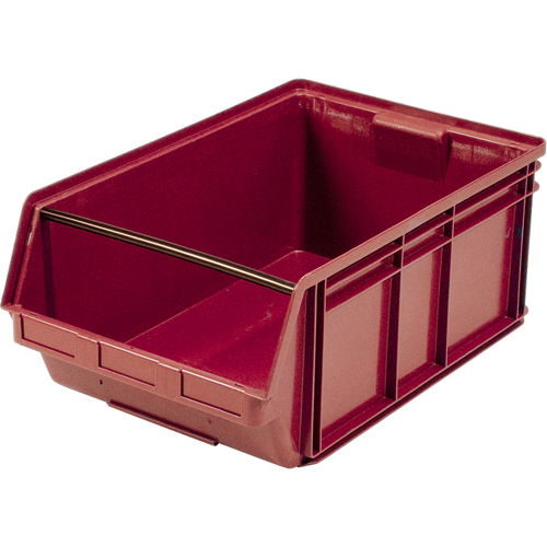 Contenants g&eacute;ants empilables, 18,375" la x 29" p x 11,875" h, Rouge Par Equipment