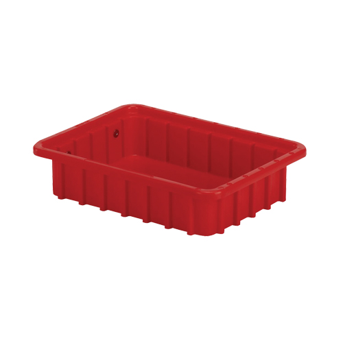 Contenants Divider Box, Poly&eacute;thyl&egrave;ne, 10,8" la x 8,3" p x 2,5" h, Rouge Par Equipment