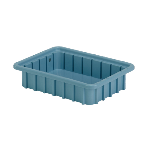 Contenants Divider Box, Poly&eacute;thyl&egrave;ne, 10,8" la x 8,3" p x 2,5" h, Bleu p&acirc;le Par Equipment