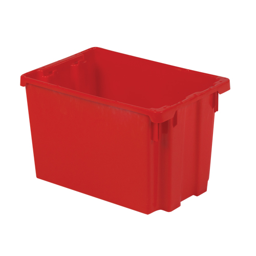 Contenants Stack-N-Nest Polylewton, 12,1" x 19,4" x 12,9", Rouge Par Equipment