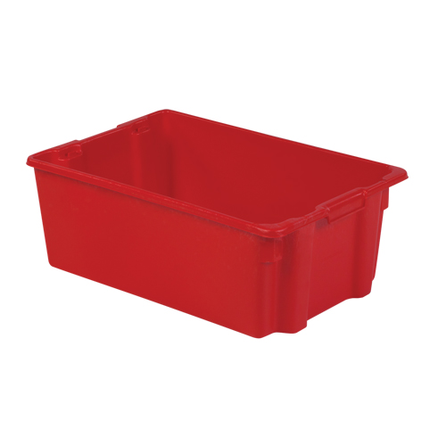 Contenants Stack-N-Nest Polylewton, 10,5" x 28,4" x 18,7", Rouge Par Equipment