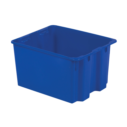 Contenants Stack-N-Nest Polylewton, 12" x 21" x 17", Bleu Par Equipment