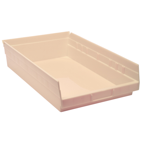 Bac pour &eacute;tag&egrave;re &eacute;conomique, 11-1/8" la, 4" h x 17-7/8" p, Ivoire Par Equipment