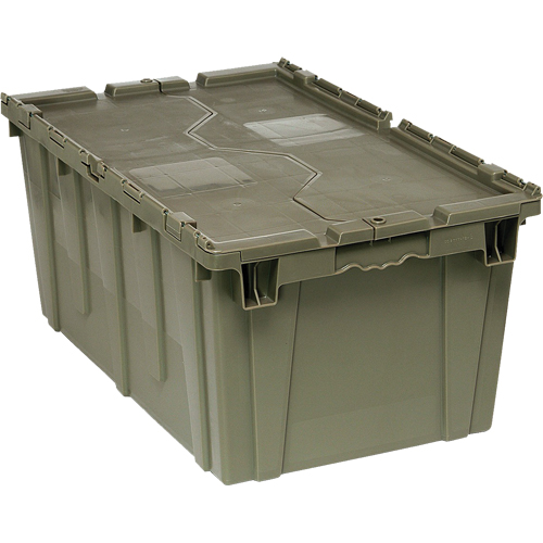 Boîte de transfert avec couvercle, 12,5" x  x , Gris Par Equipment