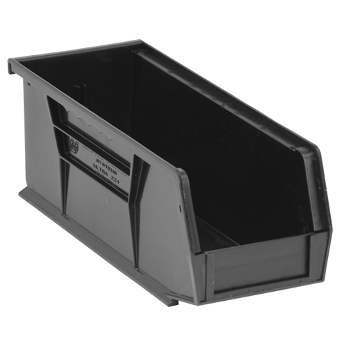 Contenant recycl&eacute; &eacute;cologique, 4,125"/3-3/16" la, 3-3/4" h x 10-7/8"/10,875" p, Noir Par Equipment