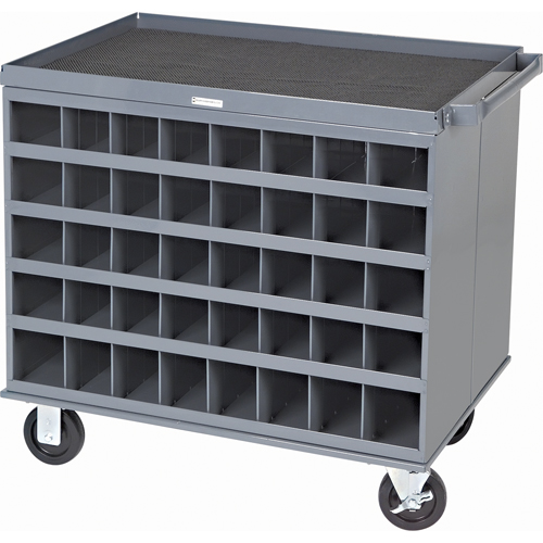 Heavy-Duty 2-Sided Mobile Carts/Work Stations, 1000 lbs. Capacity, 34" x W, 32" x H, 24" D, All-Welded Par Equipment