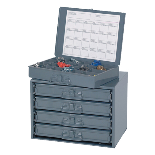 Sliding Cabinets, Steel, 4 Slots, 20" W x 15-3/4" D x 15" H, Grey Par Equipment
