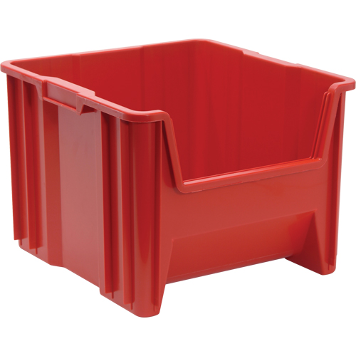 Contenants &agrave; empiler g&eacute;ants, 16,5" la x 17,5" p x 12,5" h, Rouge Par Equipment