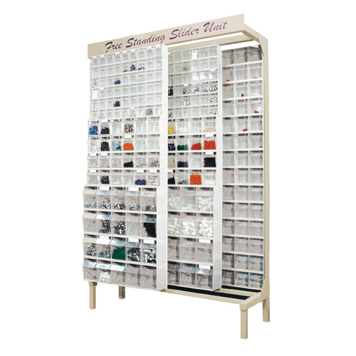 Free-Standing Tip-Out Bins Slider System, 48" W x 18" D x 77" H, 180 Drawers Par Equipment