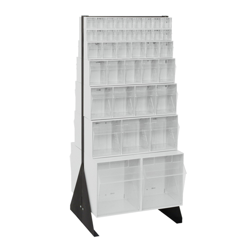 Tip-Out Bins Stand, 23-5/8" W x 16" D x 52" H, 76 Drawers Par Equipment