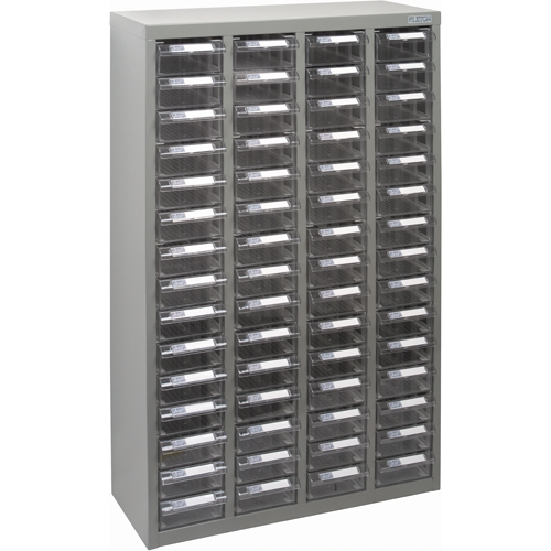KPC-700 Parts Cabinet, Galvanized Steel, 60 Drawers, 23-1/10" x 8-7/10" x 36-9/10", Grey Par Equipment