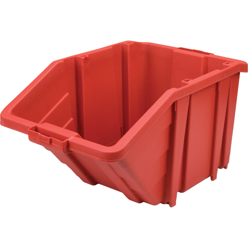 Jumbo Plastic Bin, 15-1/2" W x 13" H x 25" D, Red, 200 lbs. Capacity Par Equipment