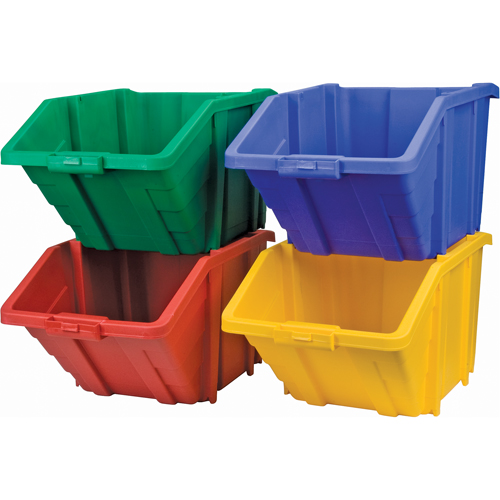 Jumbo Plastic Bin, 15-1/2" W x 13" H x 25" D, Red, 200 lbs. Capacity Par Equipment