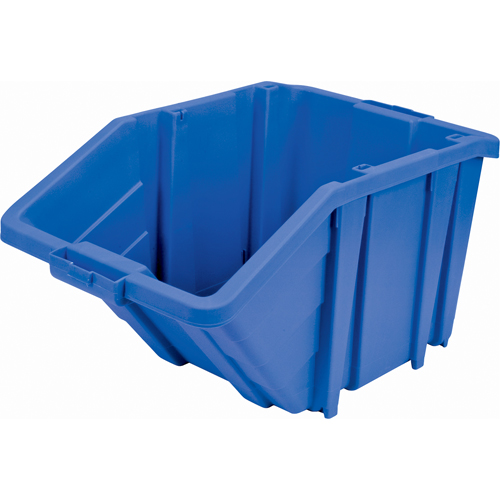 Jumbo Plastic Bin, 15-1/2" W x 13" H x 25" D, Blue, 200 lbs. Capacity Par Equipment