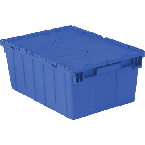 Flipak&reg; Polyethylene Plastic (PE) Distribution Containers, 21.9" x 15.2" x 9.3", Blue Par Equipment